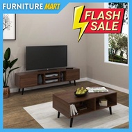 Furniture Mart Edmond tv living set/ tv cabinet 6ft/ coffee table/ rak tv / tv cabinet 6ft / rak tv cabinet / tv console