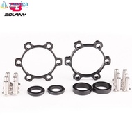 Hub Conversion Seat 142 To 148*12MM Black Burr-free Durable Fine Turning