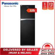 [DELIVERED BY SELLER] Panasonic 325L 2 Door ECONAVI Inverter Refrigerator | NR-TV341BPKM (Fridge Peti Sejuk Peti Ais 电冰箱)