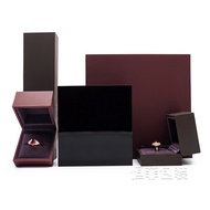 High-End Paint Jewelry Black Piano Necklace Box Jewelry Spray Highlight Factory Packaging Box Ring P