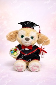 現貨🐰🐰 正版Disney CookieAnn 畢業公仔 30cm可繡名字 學士服畢業禮物 ShellieMay 動漫周邊 Melody Hello Kitty，超人，火影忍者，手織畢業公仔，加菲貓 