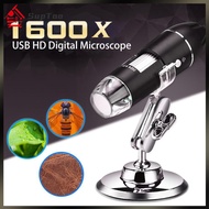 【จัดส่งในประเทศ】กล้องจุลทรรศน์ดิจิตอลอิเล็กทรอนิคส์ความละเอียดสูง 1600X แว่นขยาย USB สำหรับ WIN XP /