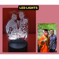 Custom LED Photo Logo LED Lights Anniversary Wedding Valentines Valentine Love Couple Lamp Acrylic