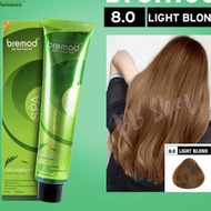 BREMOD 8.0 LIGHT BLOND Hair Color Set with Oxidiser