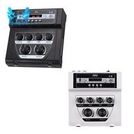 Mf8 Mini Karaoke Audio Mixer Outdoor Mixer Stereo Dual Microphone Input Amplifier with Bt Recording Effect-EU Plug