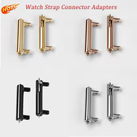 Watch Strap Connector Adapters 12mm/14mm To 20mm/22mm Stainless Steel Replacement Strap Link Tool Wa