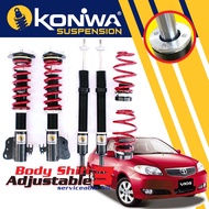 KONIWA ADJUSTABLE Toyota Vios NCP42 Hi-Low Body Shift Serviceable Absorber
