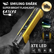 Smiling Shark GZ5106 LED Magnetic Torch light White Red Light 7Modes Super Bright TypeC amping Light