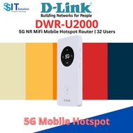 D-Link DWR-U2000 5G Mobile Router Wi-Fi Hostpot | 5G NR SA and NSA | 5G/4G/LTE | WPA3 | 5000mAH | up