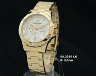 Jam Tangan Cewek / Wanita Swiss Army 2286 Gold Original