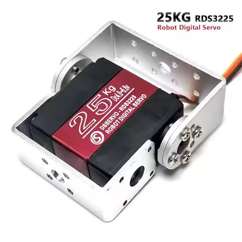 25KG 6V DS3225MG Digital Metal Gear Robotic Servo 180 degree double-shaft Waterproof IP66 with Long 