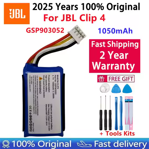 2025 Years 100% Original New High Quality Replacement Battery For JBL Clip 4 Clip4 Wireless Bluetoot