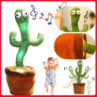 Dancing Cactus 120 Song Speaker Talking Voice Repeat plush singing Dancing Cactus toy talking Plush Stuffed kawaii toys for Baby