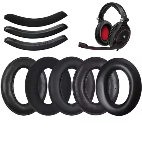 For Sennheiser G4ME ZERO Game One HD380 PRO PC350 PXC350 PXC450 Ear Muff Sponge Leather Sleeve Head 