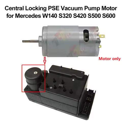 1Piece Motor for Mercedes W140 S600 S500 S420 S320 Door Lock Vacuum Pump