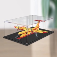 Transparent Acrylic Display Box For LEGO 42152 Fire Plane Storage Case Dustproof Cover