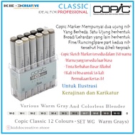 COPIC MARKER SET 12 PCS WARM GRAY