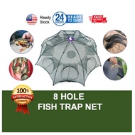8 Hole Fish Trap Cage Net Perangkap Ikan Jala Udang Ketam