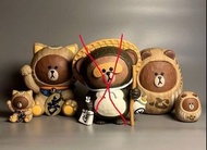 Line Friends Meets Urdu 善心 全球限量300隻 Brown熊大 招財貓 達摩 全新未開 香港限定