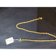 375 gold anklet 29cm