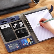Multifunctional A4Folder for business contracts, sales manager's leather contract pad, negotiation n