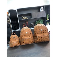 MCM men and women PVC classic side rivets STARK small backpack bag trendy bag MMK6SVE37