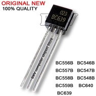 100PCS BC639 BC640 BC546B BC547B BC548B BC556B BC557B BC558B BC559B In-line Triode Transistor TO-92 