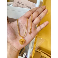 24k gold plated pepper chain necklace