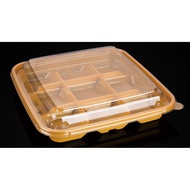 HHL-M9 (22x22x5cm) PET Transparent Container-9 Cavity-100pc/pkt