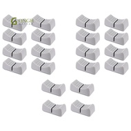 20Pcs 24mmx11mmx10mm Console Mixer Slider Fader Knobs Replacement for Potentiometer Gray Knob Black 