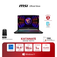 MSI NOTEBOOK Katana 15 B13VGK-1637TH 15.6" QHD | Intel Core i7-13620H | NVIDIA GeForce RTX 4070 | 16GB(8GBx2) DDR5 | 1TB NVMe PCIe Gen4 M.2 SSD | Windows 11 Home (โน้ตบุ๊ก)