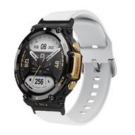 全城熱賣 - 適用於華米Amazfit T-Rex 2 反扣硅膠錶帶（白色）