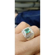 Cincin Permata Zamrud Colombia Asli