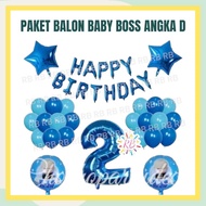 Baby Boss Number D Balloon Package Baby Boss Birthday Decoration/