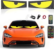 's Eye for Car 2-Pack:14.7"x3.6" Programmable ojos led para carro Windshield Display for Sedans, SUV