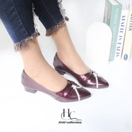 HMF Jisorena Women's Glossy Mules Shoes 3 cm MT49