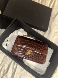 方胖子Chanel Crocodile mini Flap Bag