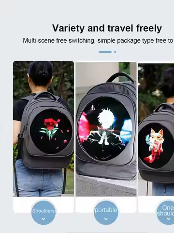 Portable Backpack Hologram Projector WIFI LED 3D Led Hologram Fan For Christmas Event Shopping Mall 