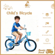 Basikal Budak 12 / 16 Inch Training Wheels Pink Princess Bike with Basket for Girls Gift