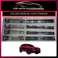 HONDA CRV 2024-PRESENT TITANIUM SILL PLATE, TITANIUM SIDE STEP, DOOR STEP PROTECTOR GARNISH STAINLES