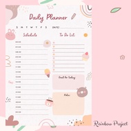 Loose Leaf Daily Planner Paper Refill Binder A5 A6 Budgeting Finance Agenda Daily Activity Notepad N