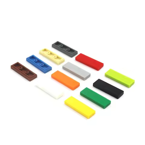 100pcs Tile 1x3 63864 Building Blocks Brick Thin Assembles Particles MOC Toys for Boys Girls Childre