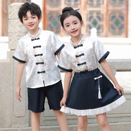 Kindergarten Uniform School Uniform Summer Graduation Photo Chinese School Class Uniform Ethnic Styl