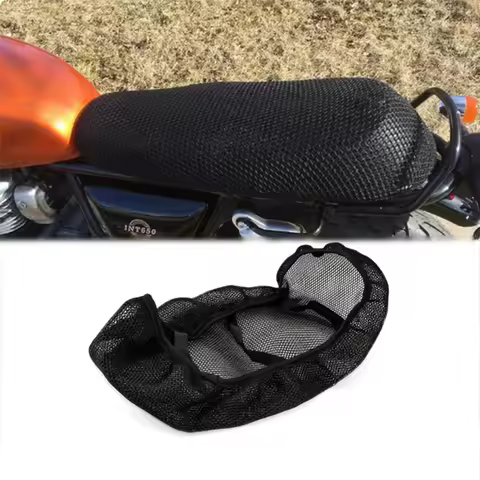 For Royal Enfield Interceptor 650 Motorcycle Accessories Breathable Insulation Honeycomb Mesh Seat C