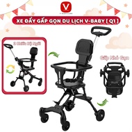 V-BABY Q1 and Q2 Ultra Compact and Lightweight Folding BABY Travel Stroller