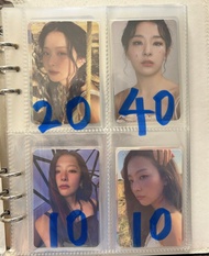 Red Velvet 小卡 seulgi irene yeri