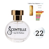ST22 SCENTELLE EAU DE PARFUM FOR HIM PREMIUM EDP PERFUME VIRAL TAHAN LAMA 24Hrs PACO RAANNE 1 MILLIO