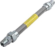 LONGKEES 0L4836A Fuel Line Flex 3/4" No PVC Fuel Supply Flex Hose 0D3031 Stainless Steel Flex Hoses