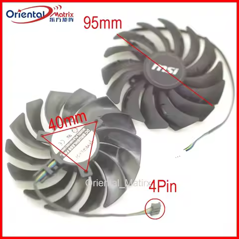 PLD10010S12HH PLD10010B12HH 12V 0.40A 4Pin For MSI RTX3060 RTX3060ti RTX3070 VENTUS 2X Video Graphic