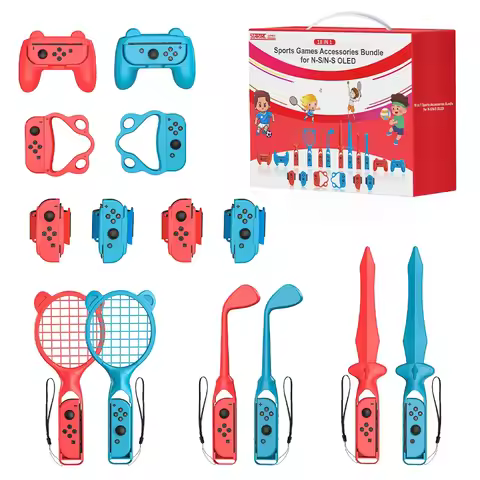 18 In 1 Switch Sports Accessories Bundle Kit for Nintendo Switch Sport Game Joycon Controller NS Str
